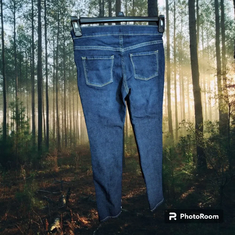 Old Navy Skinny Built In Tough Pull  On jeans Size L‎ 10/12 Kids (T32)